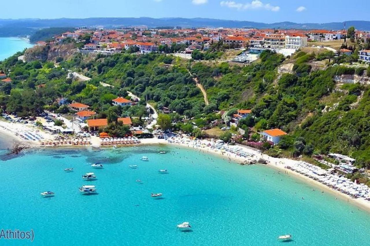 Beautiful Studio in traditional Afytos Halkidiki-UVC sterilized Esterno foto